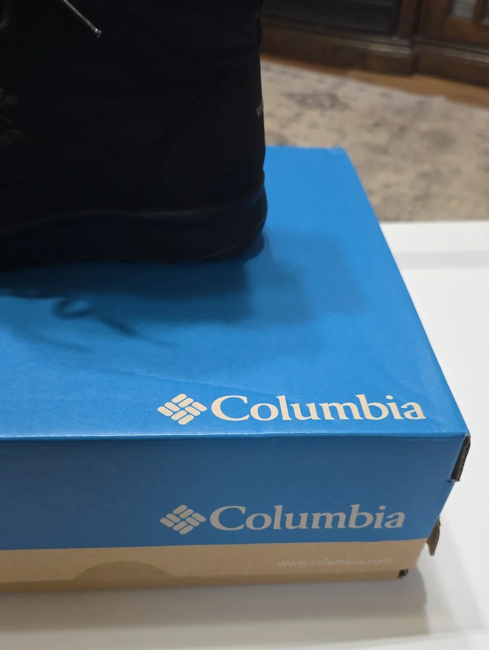 Columbia Black Faux-Fur Trim Insulated Winter Boot